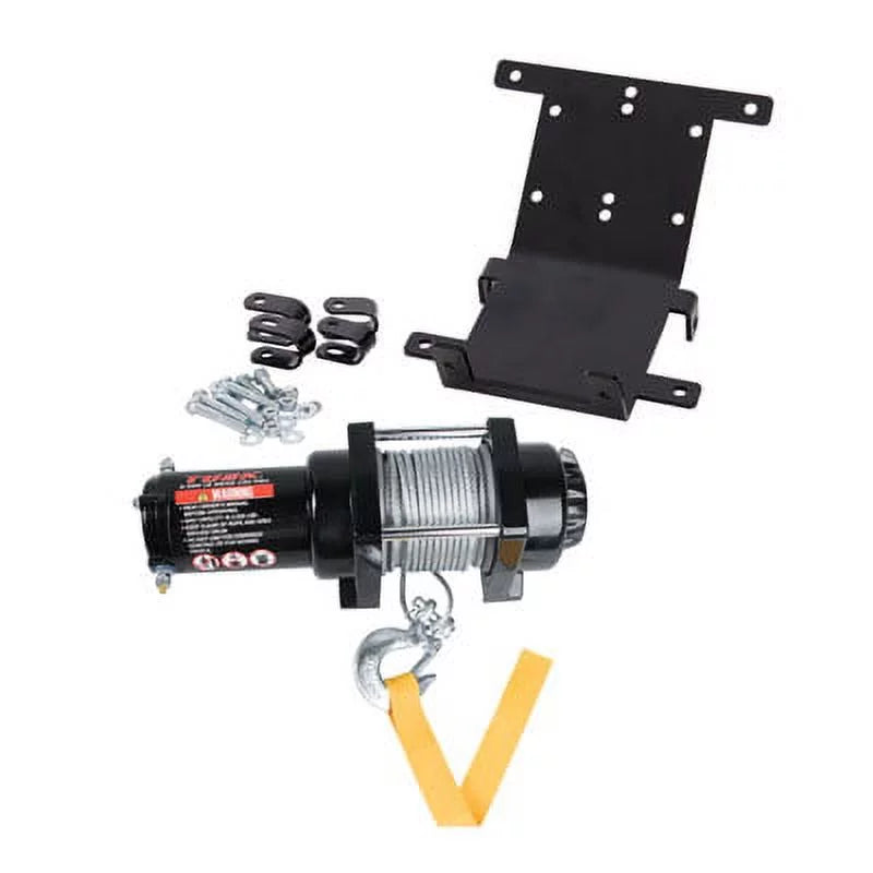 2500 Wire Yamaha Plate for 660 and 2004-2007 Mount lb. Winch 4x4 Rope with RHINO