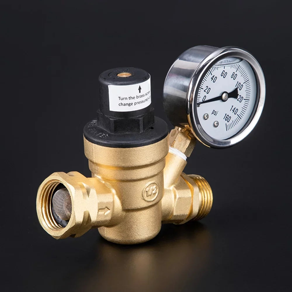 Brass Brass Inlet Filter Inlet Screened With Huiop Water Water Andoer Valve,Reducer 0-160psi Inlet Brass And Screened And Valve 0-160psi And 0-160psi Adjustable -free With -free Valve Pressure