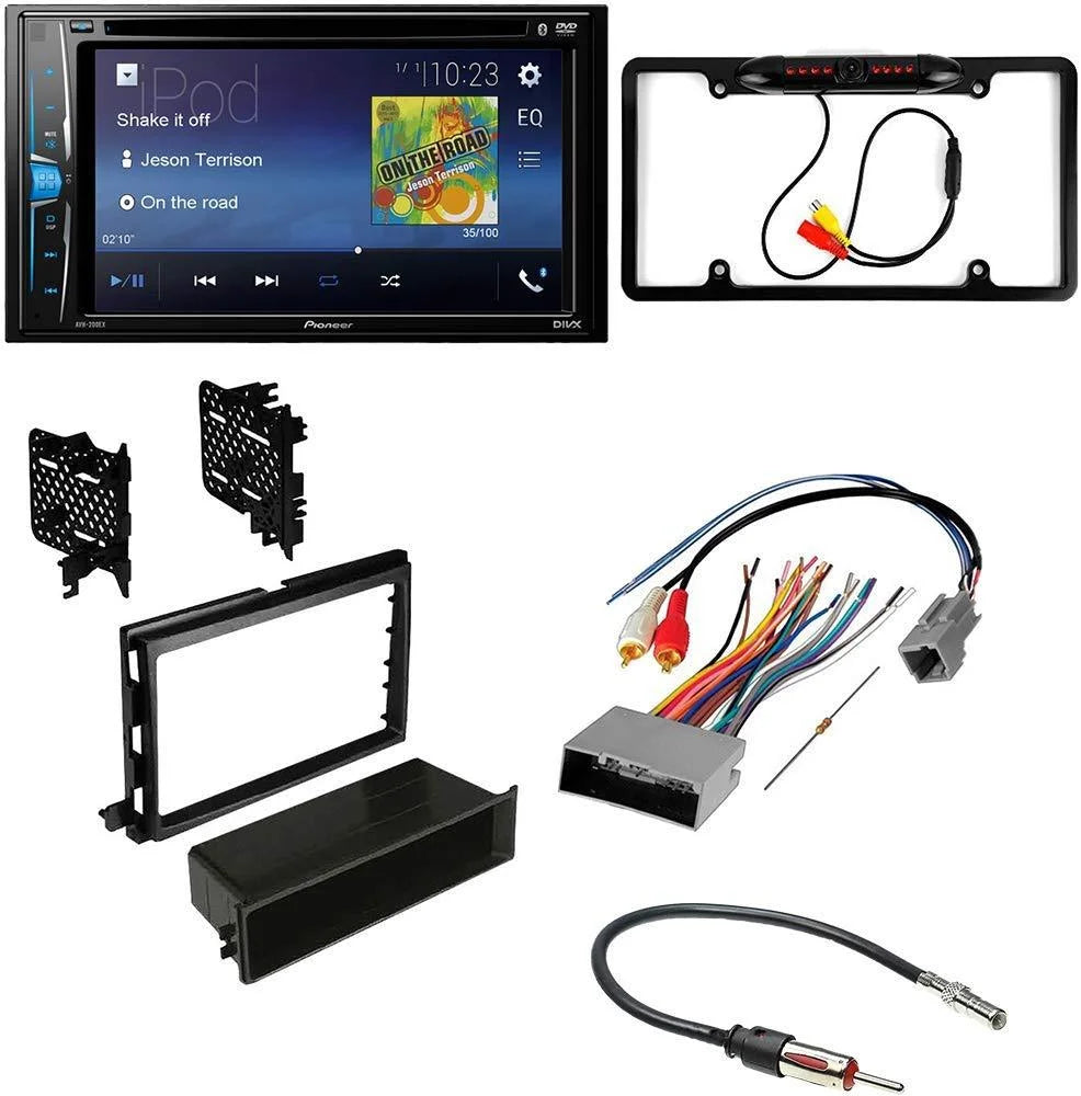 Pioneer Installation Double F-150 DVD Car - for KIT2541 Dash Base with Bundle Ford Kit / Stereo Touchscreen, Multimedia Bluetooth Din 2009-2012 Backup Camera, and Model Kit