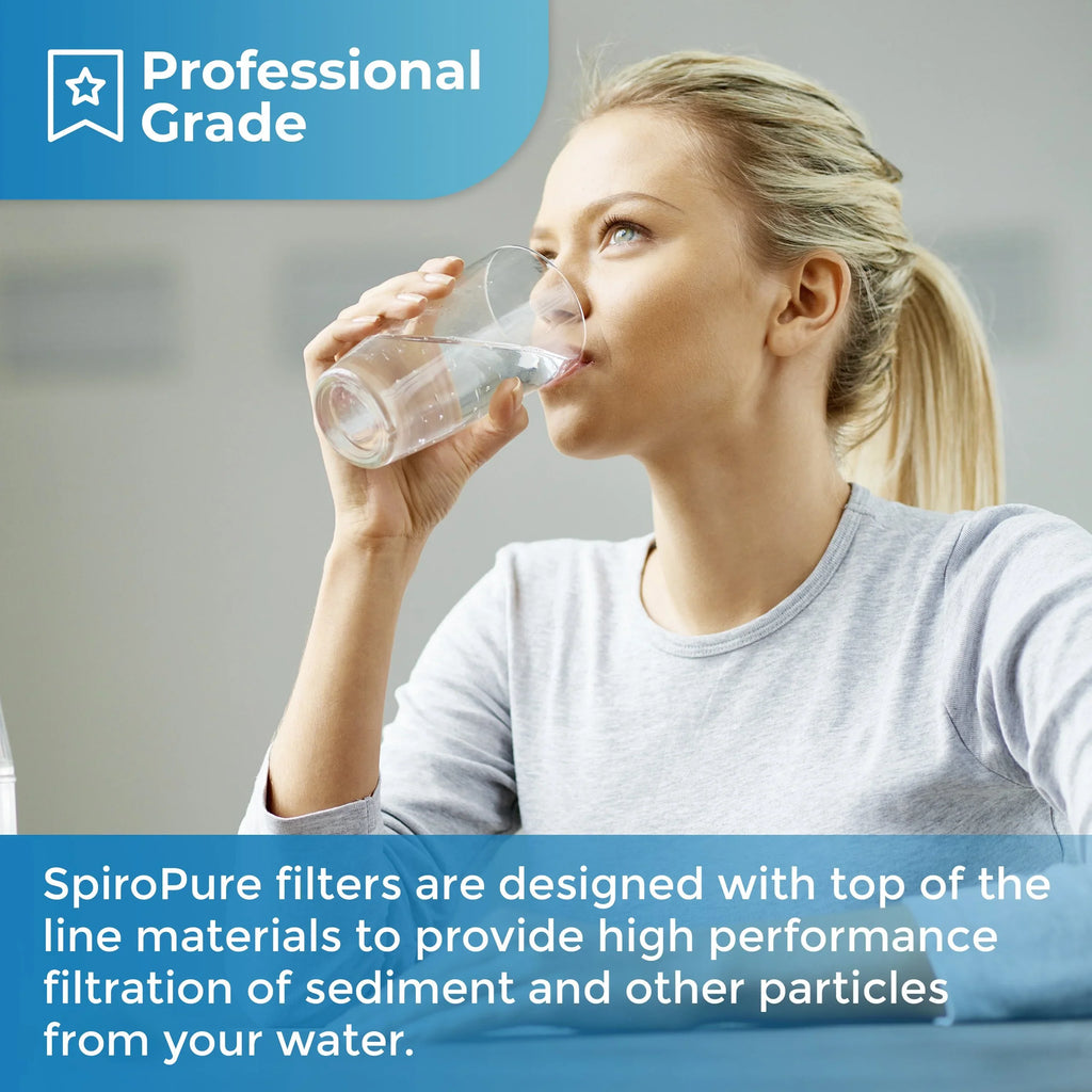 Melt-Blown Water SP-P50 Micron Polypropylene SDC-25-1050 Cartridge of Spun (Case Filter 24) Sediment 10x2.5 SpiroPure 50