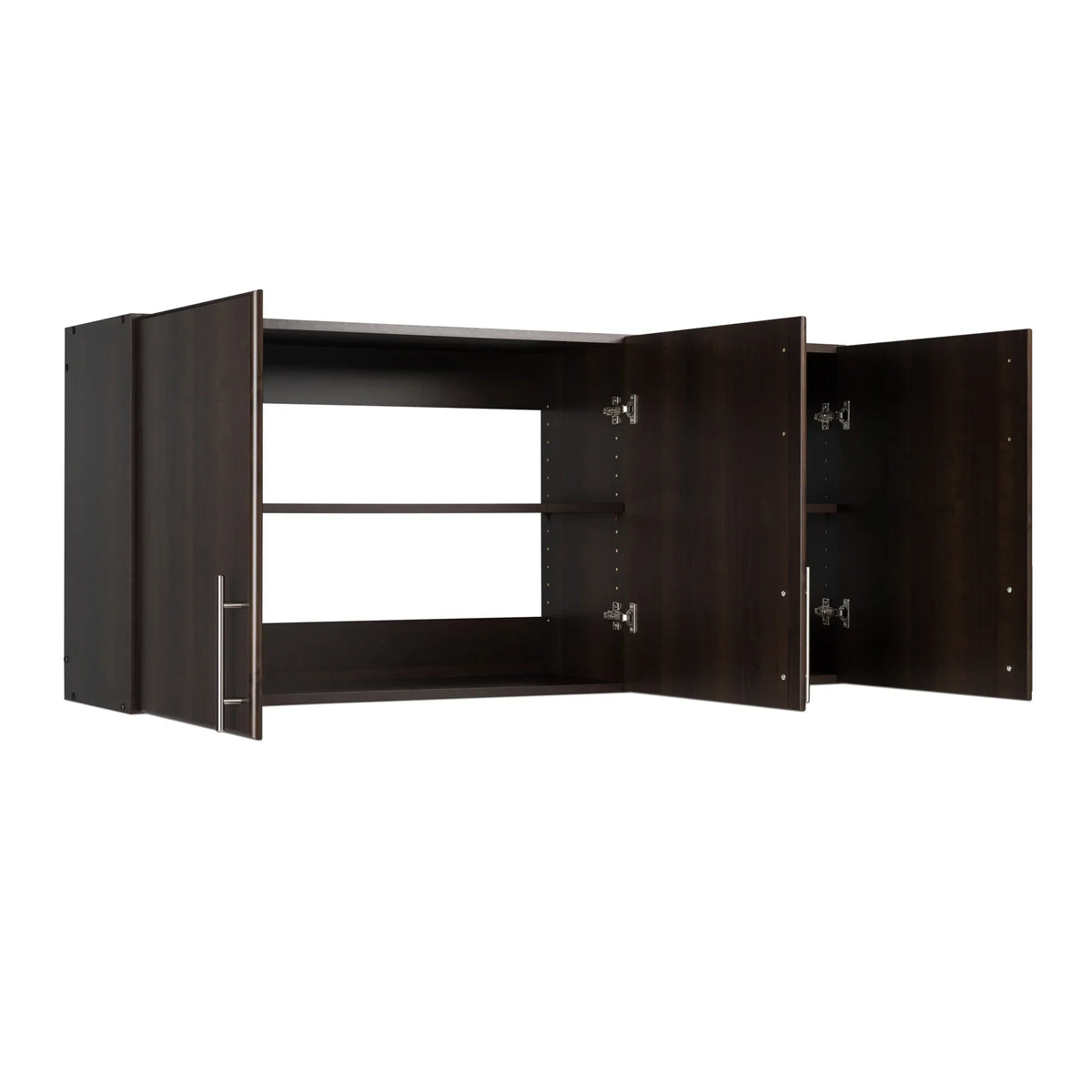 x Prepac Cabinet, 54"W Prepac, by Cabinet 3-Door, Espresso Tall Wall Versatile Wall 24"H Adjustable 12"D, Garage EEW-5424, Elite x