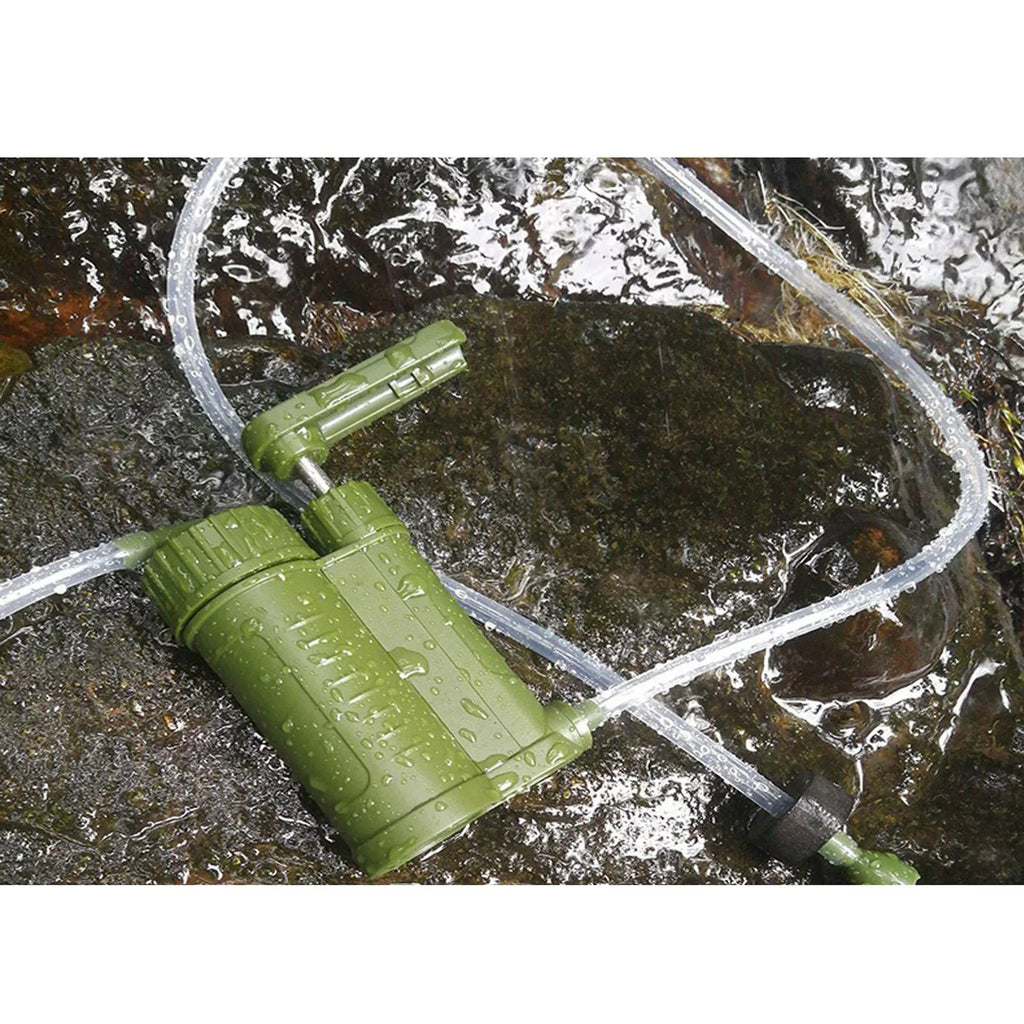 Portable Membrane Assembly, Carbon Filter Personal Internal Water Filter, Camping Fiber and with Water,
