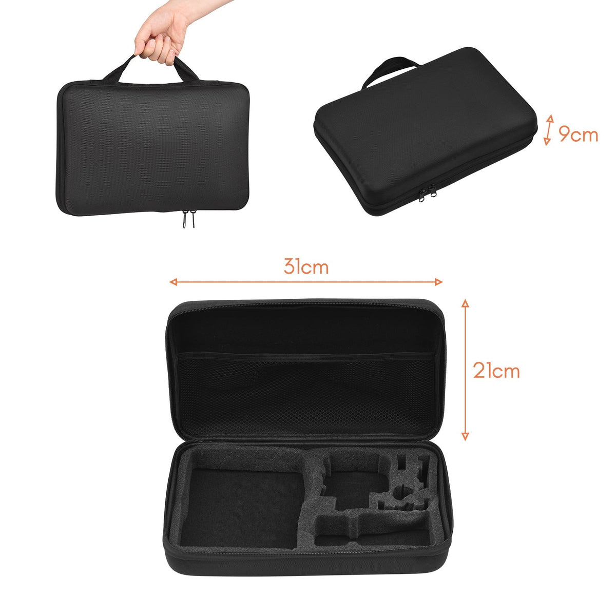 More and Case Hero Andoer for Housing with Accessories Selfie Protective Accessories Kit Waterproop 109 Stick Replacement GoPro Silicone Action with Mount Various Sports Set Bracket Black