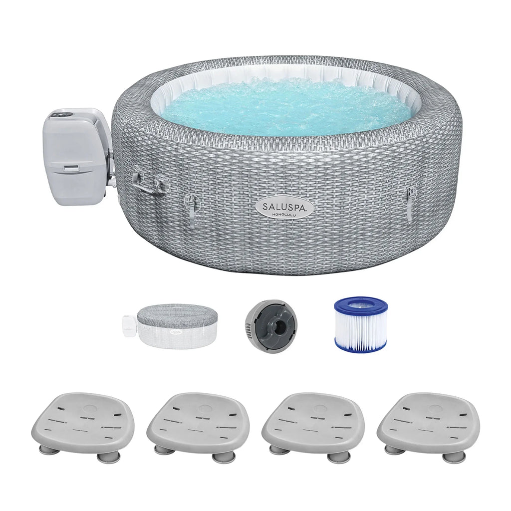 AirJet Tub Hot Seat 4-Pack with Honolulu Coleman SaluSpa Bestway Spa