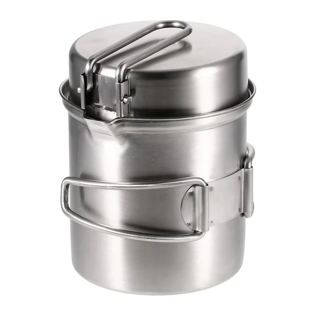 Combo Stove Portable Cooking Wood Burning Arealer Backpacking Set Fishing and Hiking Camping for Stove Pot