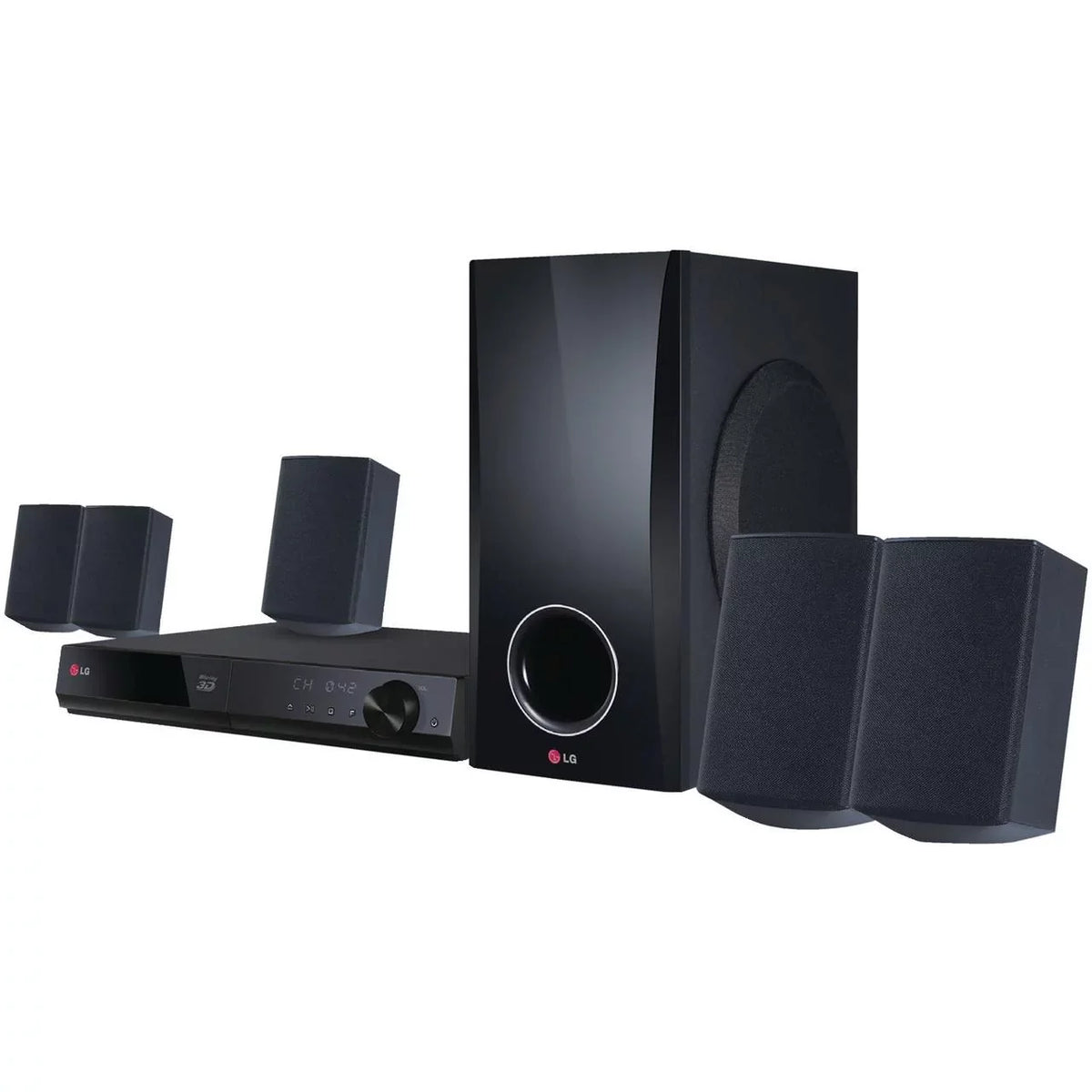 5.1 Home (BH5140S) Theater Blu-ray 500W LG Smart 3D Channel System