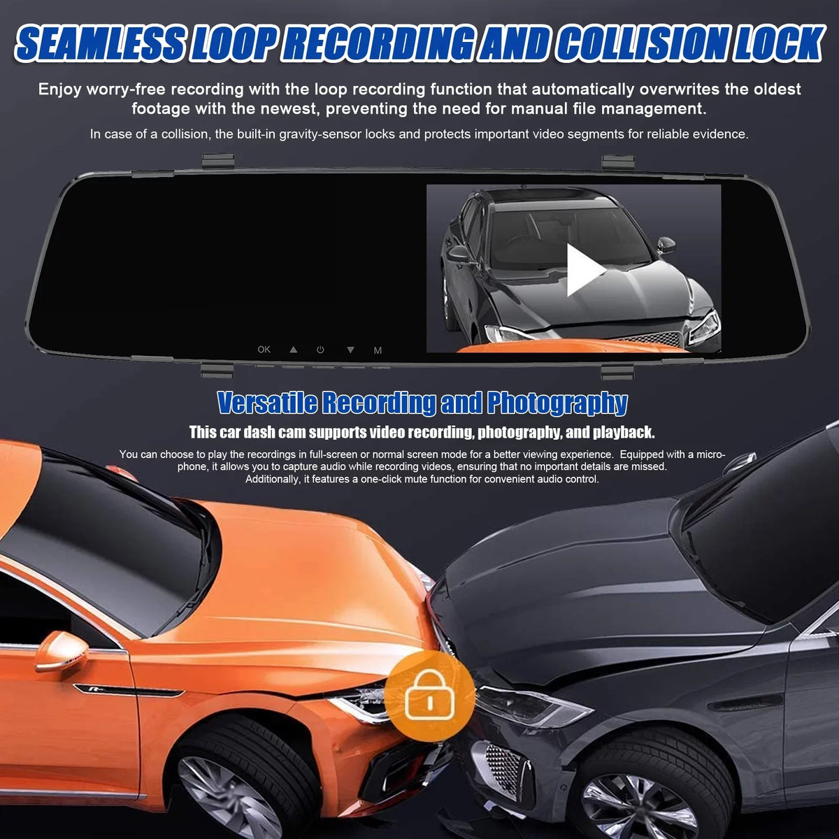 Dash Screen Reverse Rear Rear Camera 4.3 4 Dazzduo Camera Dual Camera,Camera 4.3 Screen Dash Radars Dual Inch Dash 1080P Rear Support DVR Reco Inch Cam Rear Radars Radars Dash Inch Reverse