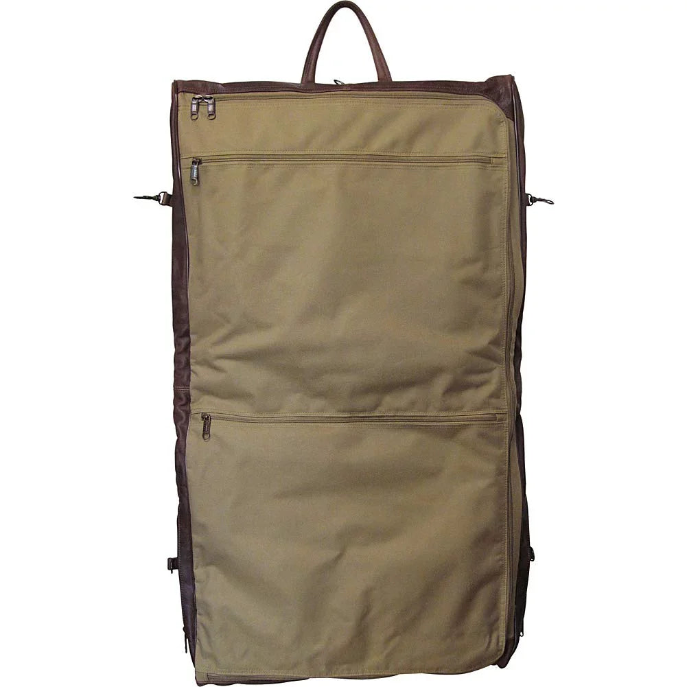 Brown Garment Leather Bag-Color:Dark Amerileather Three-suit