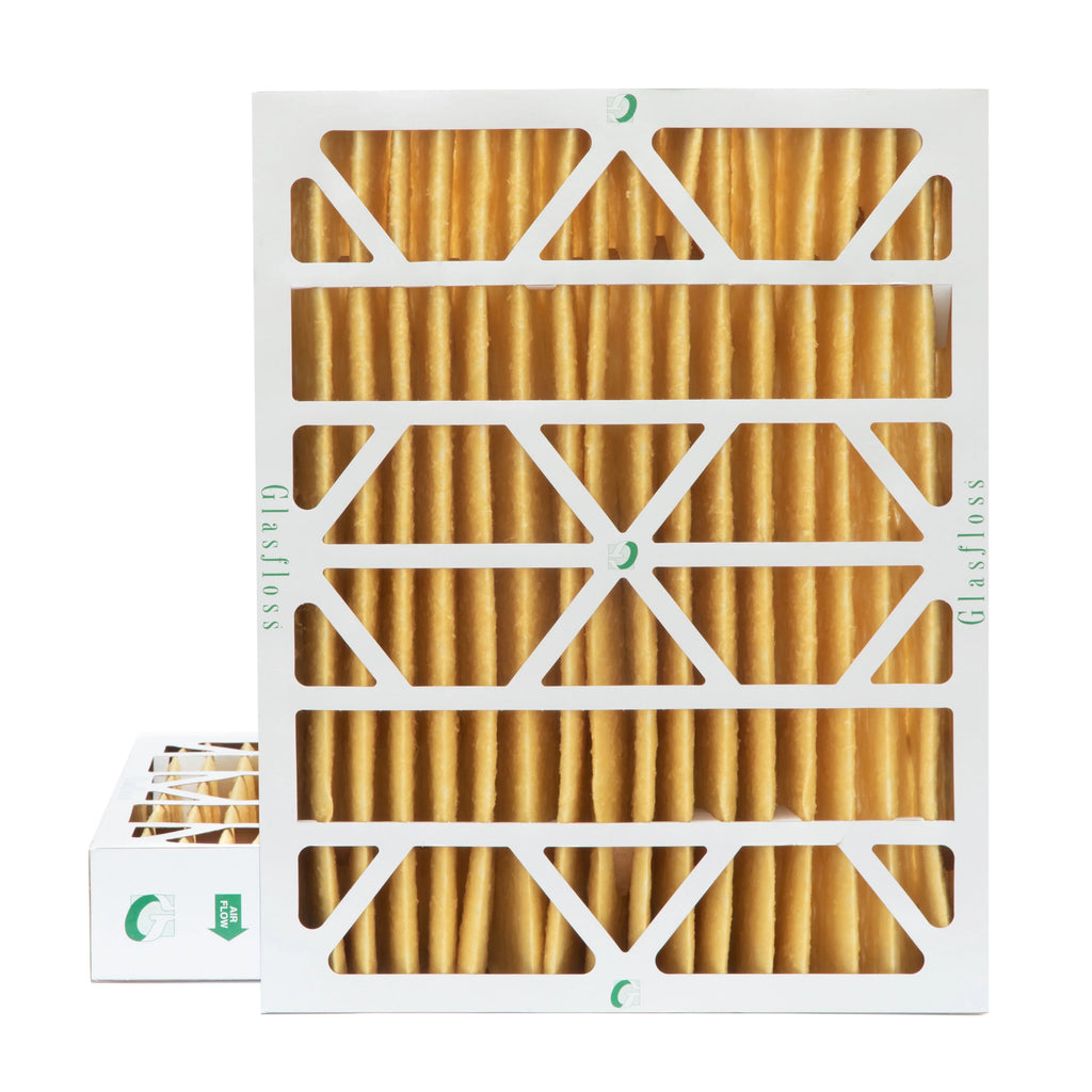 Pleated 11 Air 15-1/2 x 4" of 19-1/2 16x20x4 Inch Size: Pack x 2 Glasfloss. 3-3/4 MERV Actual Filters by