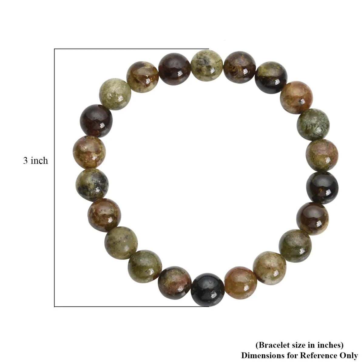 Day 155 Mothers Mom Women Shop Green Bracelet Ct 8-10mm Stretch for Beaded Gifts for Garnet LC