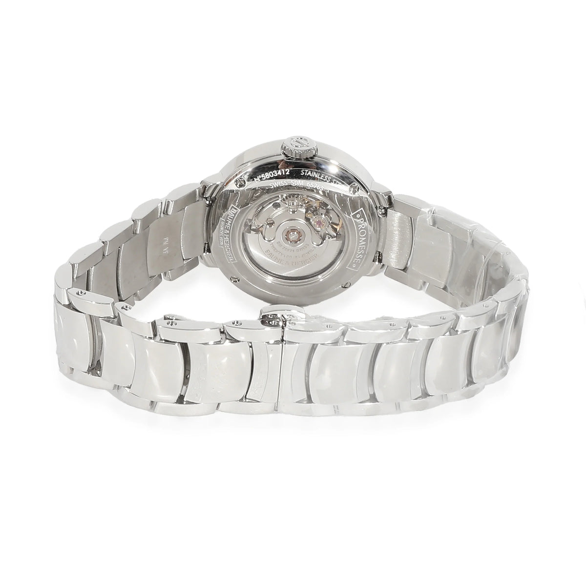 in Women's Pre-Owned MOA10182 Steel Mercier & Promesse Stainless Watch Baume