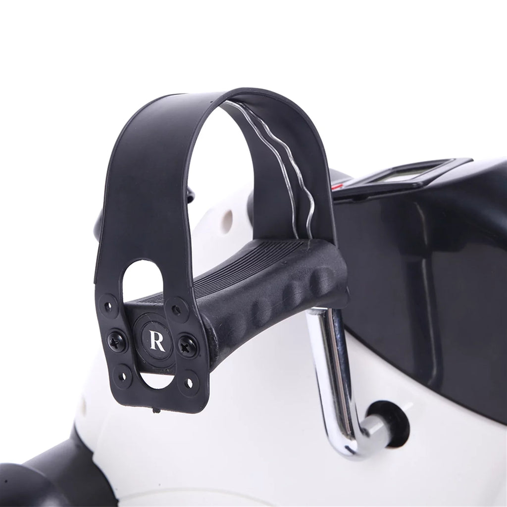 Portable Exercise Black Trainer Mini Bike & and White Use Feet Hands Home