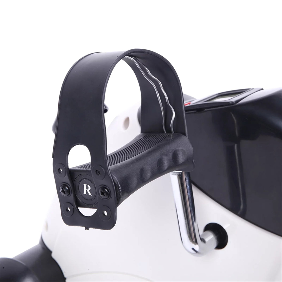 Portable Exercise Black Trainer Mini Bike & and White Use Feet Hands Home
