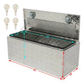 Aluminum Trailer Underbody Box 42" Underbed Storage Pickup ToolBox Tool Teledu Truck