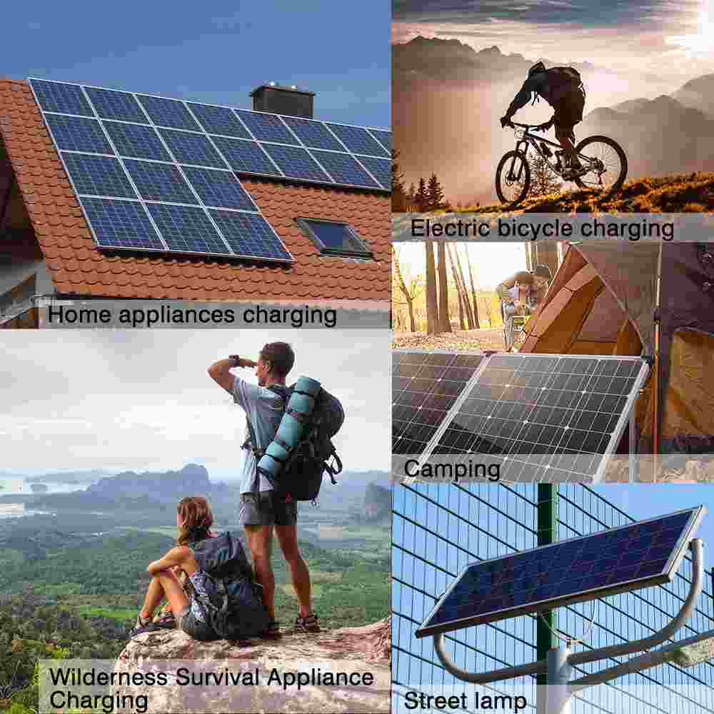 kit home outdoor solar charge car with MDHAND panel light solar camping controller charger 200W source emergency
