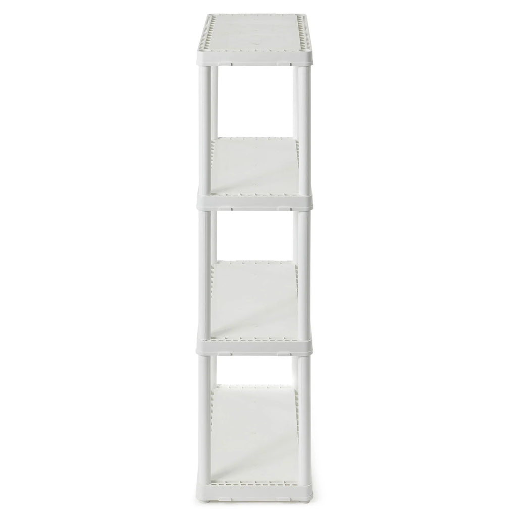 Shelf 4 Light Gracious Living Storage Unit, Duty (2 White Pack) Height Set