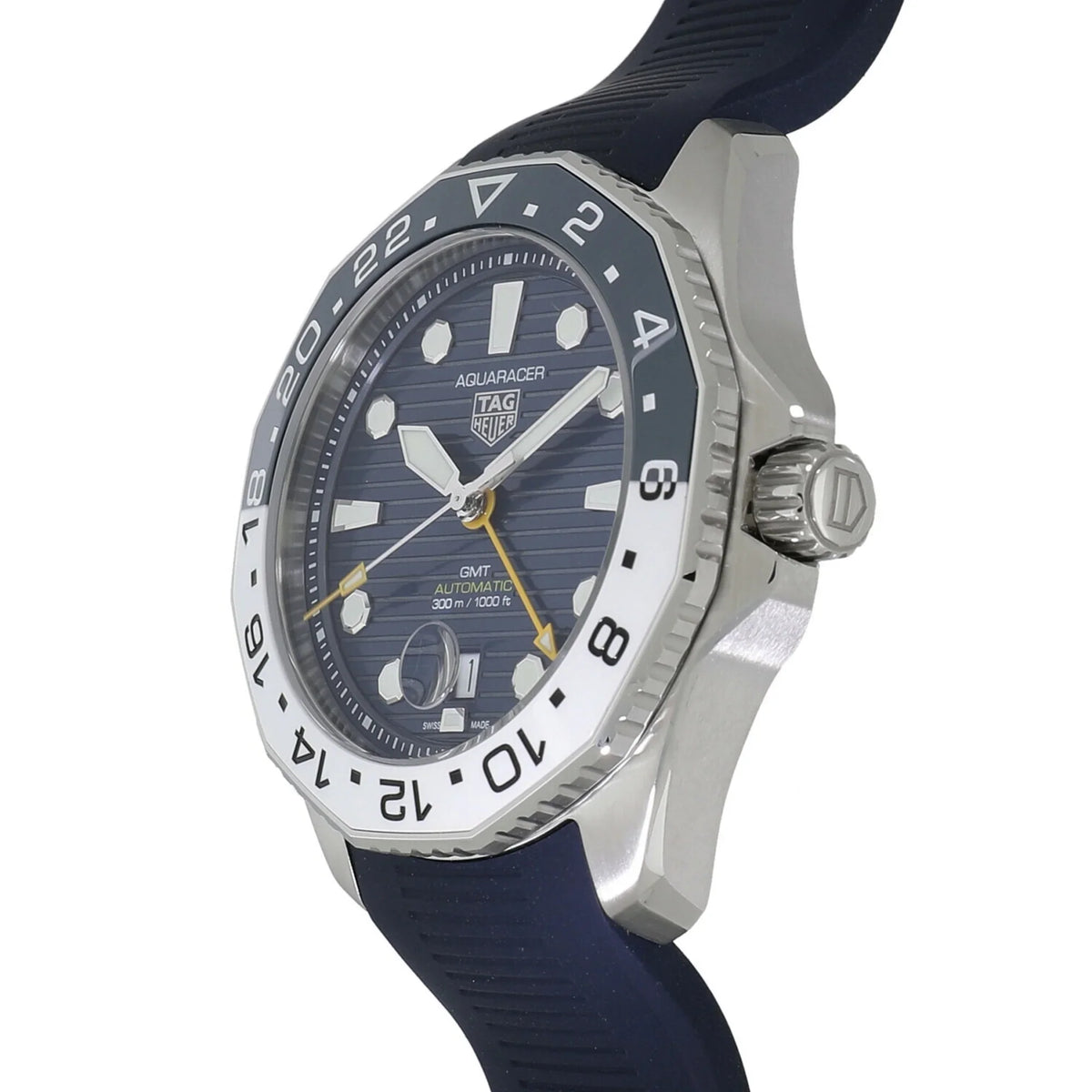 Men's Caliber Watch Tag Pre-Owned 7 Professional WBP2010.FT6198 Aquaracer GMT (New) 300 Heuer Blue