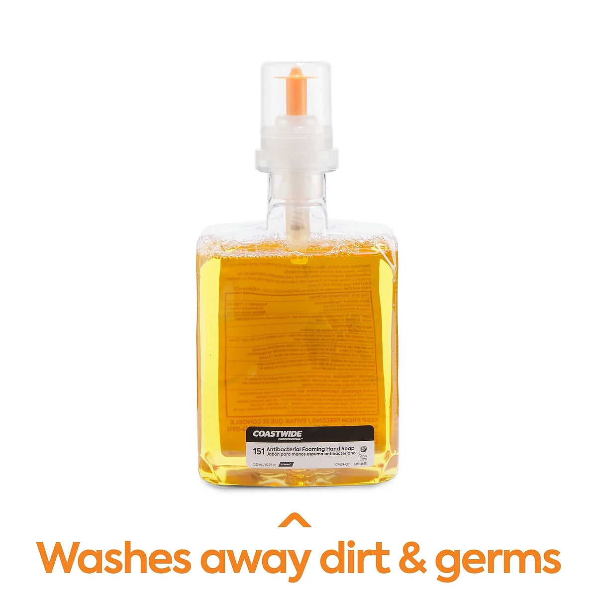 2/Carton COASTWIDE Hand Antibacterial Soap mL J-Series Foam Citrus CWJSR-CIT 1200