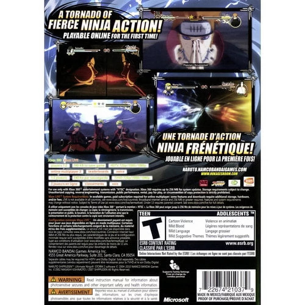 Naruto Storm Game Shippuden: Ultimate 360) 2 Namco - Ninja Video (Xbox