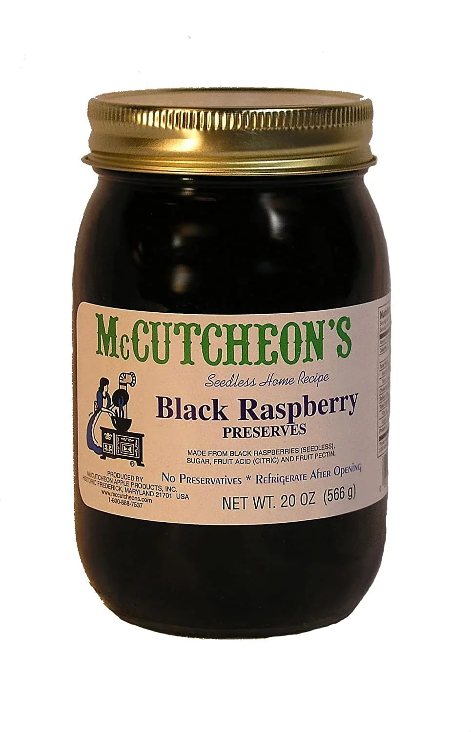 Raspberry oz 20 McCutcheons Preserves Black