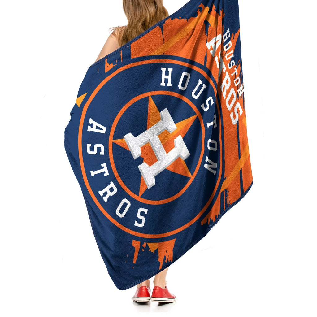 Blanket Houston 46" Throw Dimensional 60" Group The Micro Astros Plush x Raschel Northwest