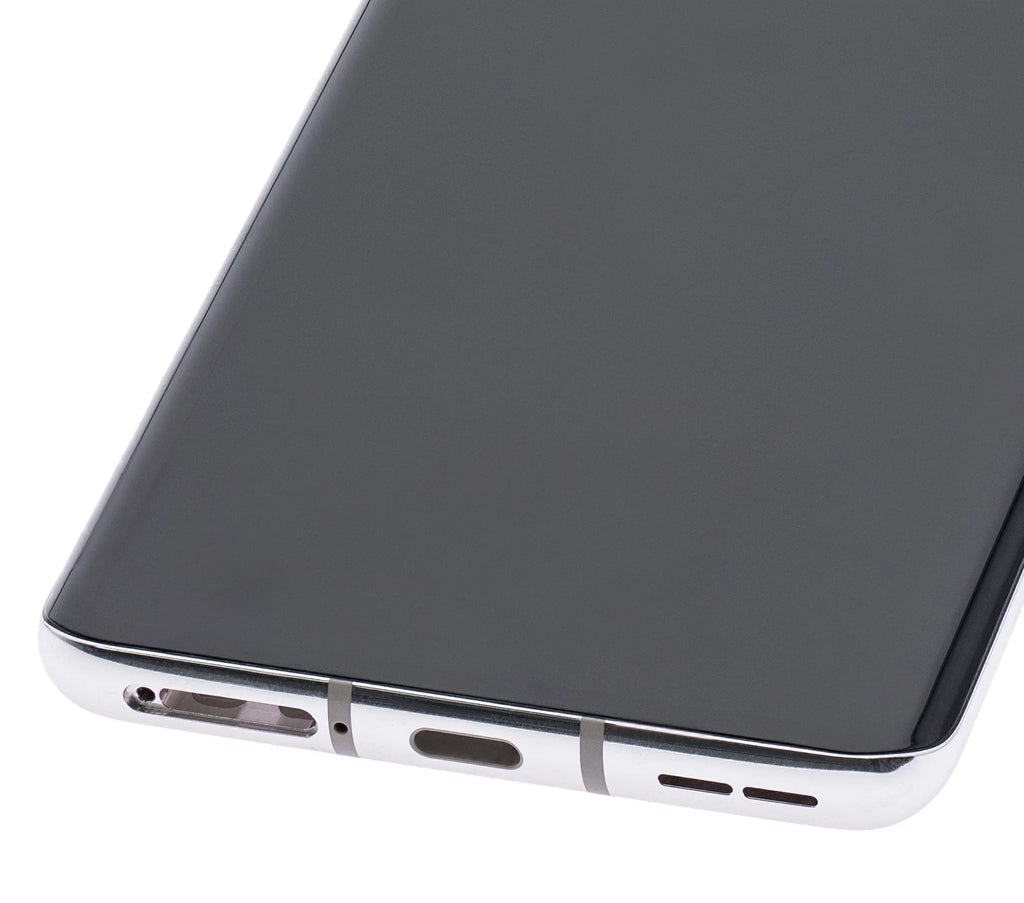 Assembly Replacement (Non-Verizon Compatible Frame Frame) OnePlus 5G OLED (Refurbished) 8 Silver) 5G UW (Polar For With /