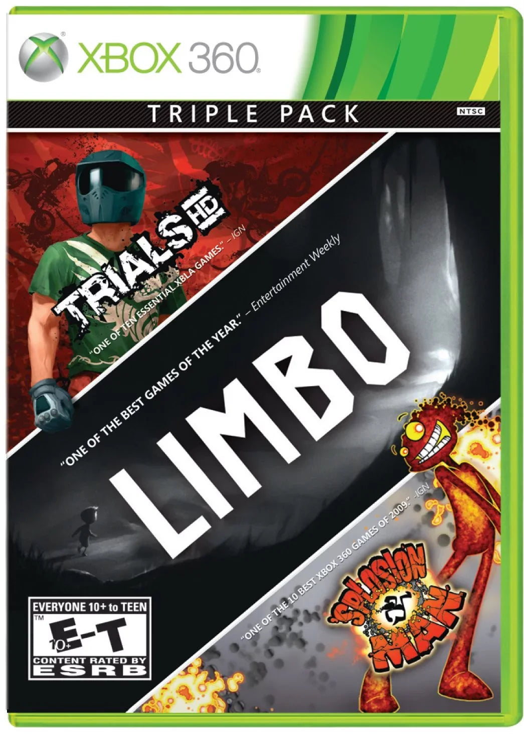 and 'Splosion Man' Limbo, Trials for HD, Bundle: 3-Pack 360 Xbox