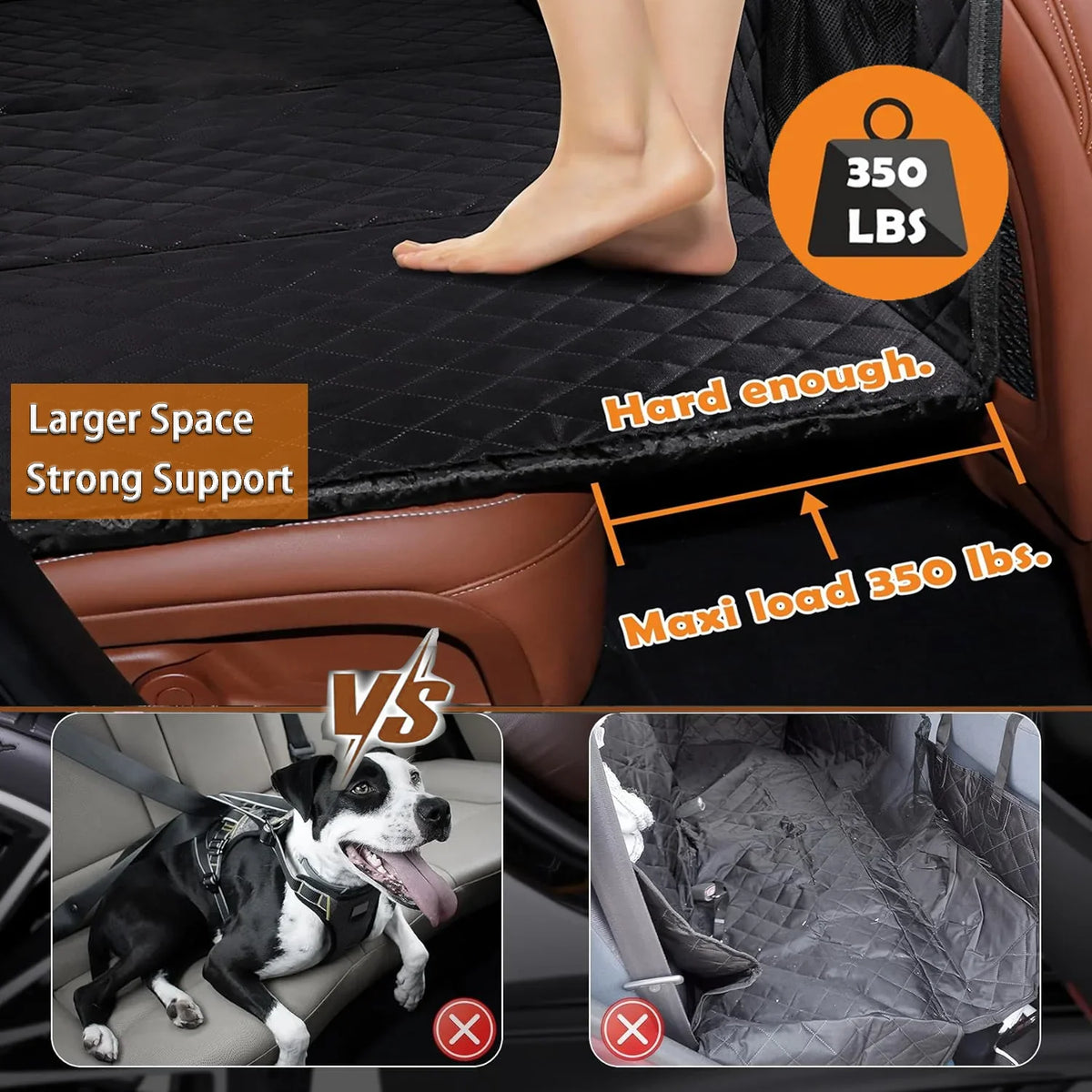 Truck, Cover Bottom for Vehicle Dog Tesla Back Car Car Seat Non-Slip SUV, Extender Dog Back Hard Seat for Seat Hammock Waterproof
