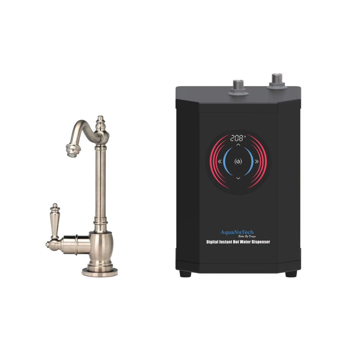 Only Dispenser, Hot Water Faucet Filtration with Hook AquaNuTech Traditional AquaNuTech Spout