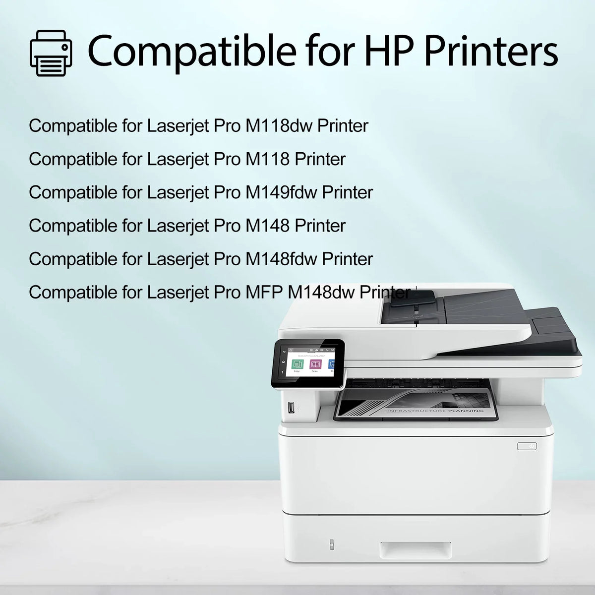 Laserjet M149 Printer Pro Pack 8 M118dw CF294A GREENCYCLE Toner 94A MFP M148dw M148fdw Compatible for Replacement Cartridge M149fdw with HP Black