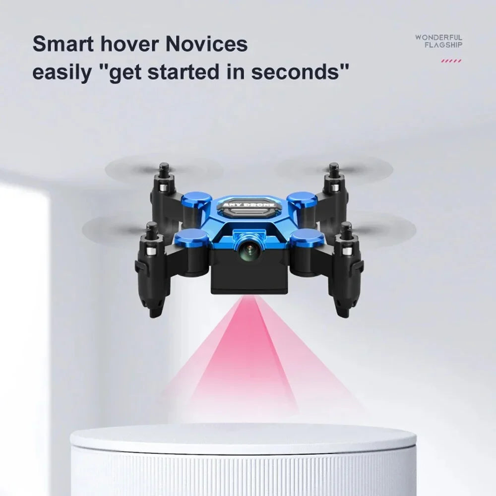 Beginners HD Drones RC RC Quadcopter 360° Hovering Gift for Land Toys One Foldable Aircraft for K04 Key Flip Kids, Mini Camera Suitable Headless Auto Drone