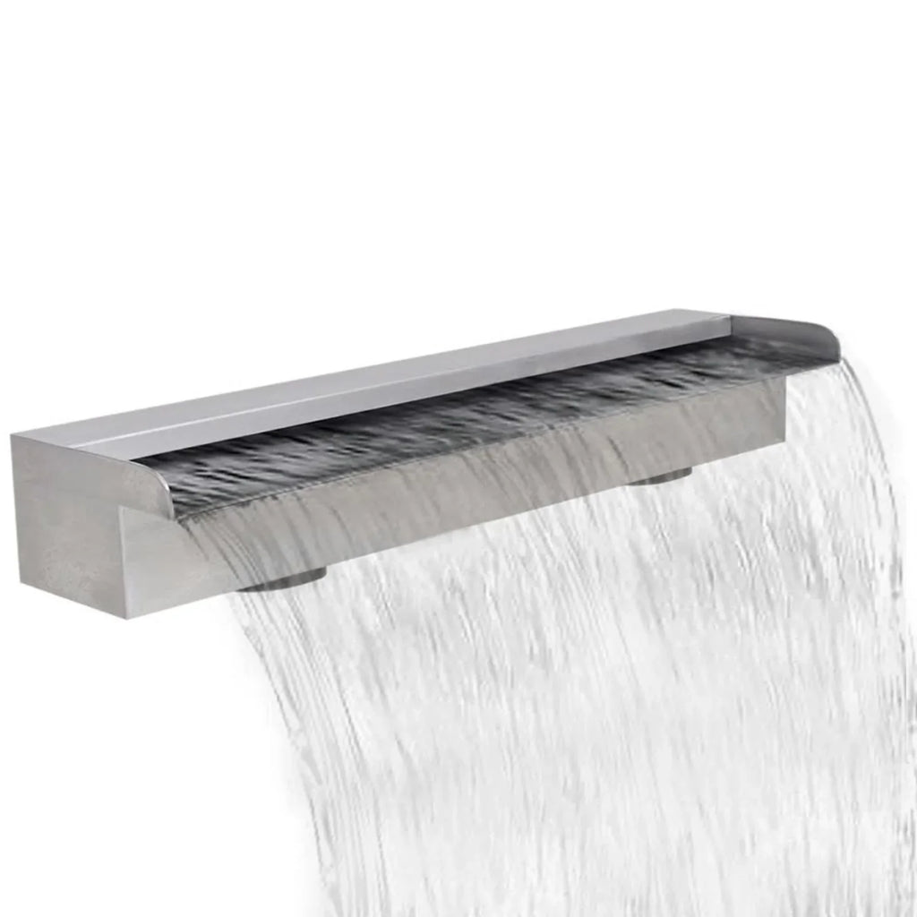 Steel Pool X Pool SpillwayPatio Steel Pond Waterfall X 4.5 Waterfall X Slide Pool Above (w 23.6 23.6" Feature X Pool Inches Andoer Stainless Waterfall 4.5 Pond With Spillway ,23.6 Waterfall