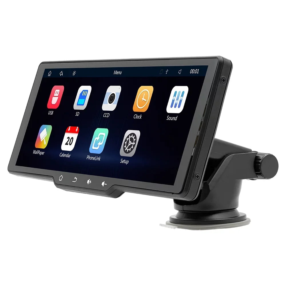Auto CarPlay, Car Portable APP 10.26in Player， Recorder, Apexeon Camcorder, Camera, Car Wireless Video Car Control Mobilephone Rearview Multi-language