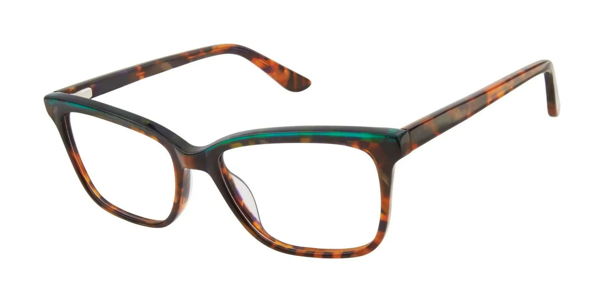 Eyeglasses Case NEW 052 GX STEFANI & by GX Tortoise GX with Green GWEN 50mm