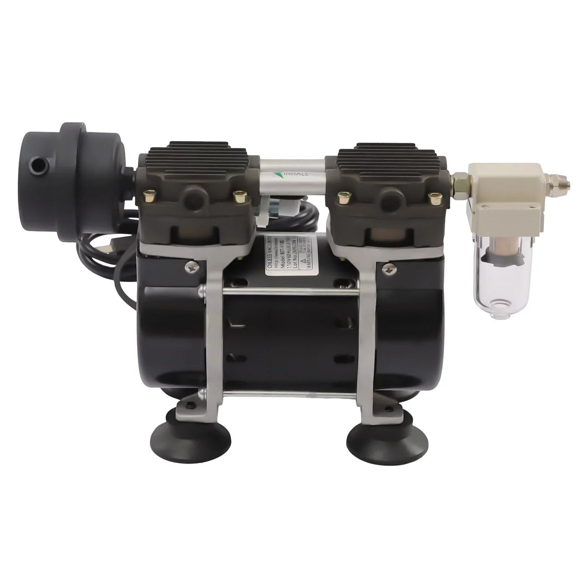 Oil Pump+Air Pump Vacuum Oilless Industrial Vacuum Diaphragm Free Filter 95kpa