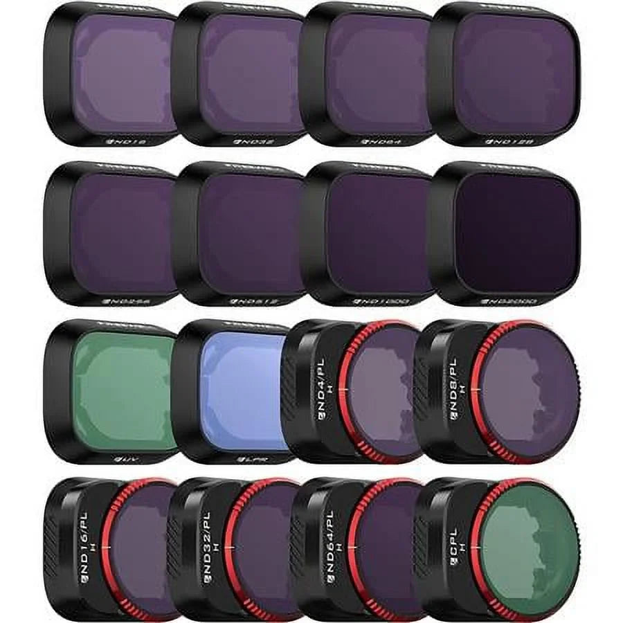 Mini ND, ND/PL, CPL Filter Mega DJI Pro Kit with for 16-Pack UV 3 Drone, Filters and