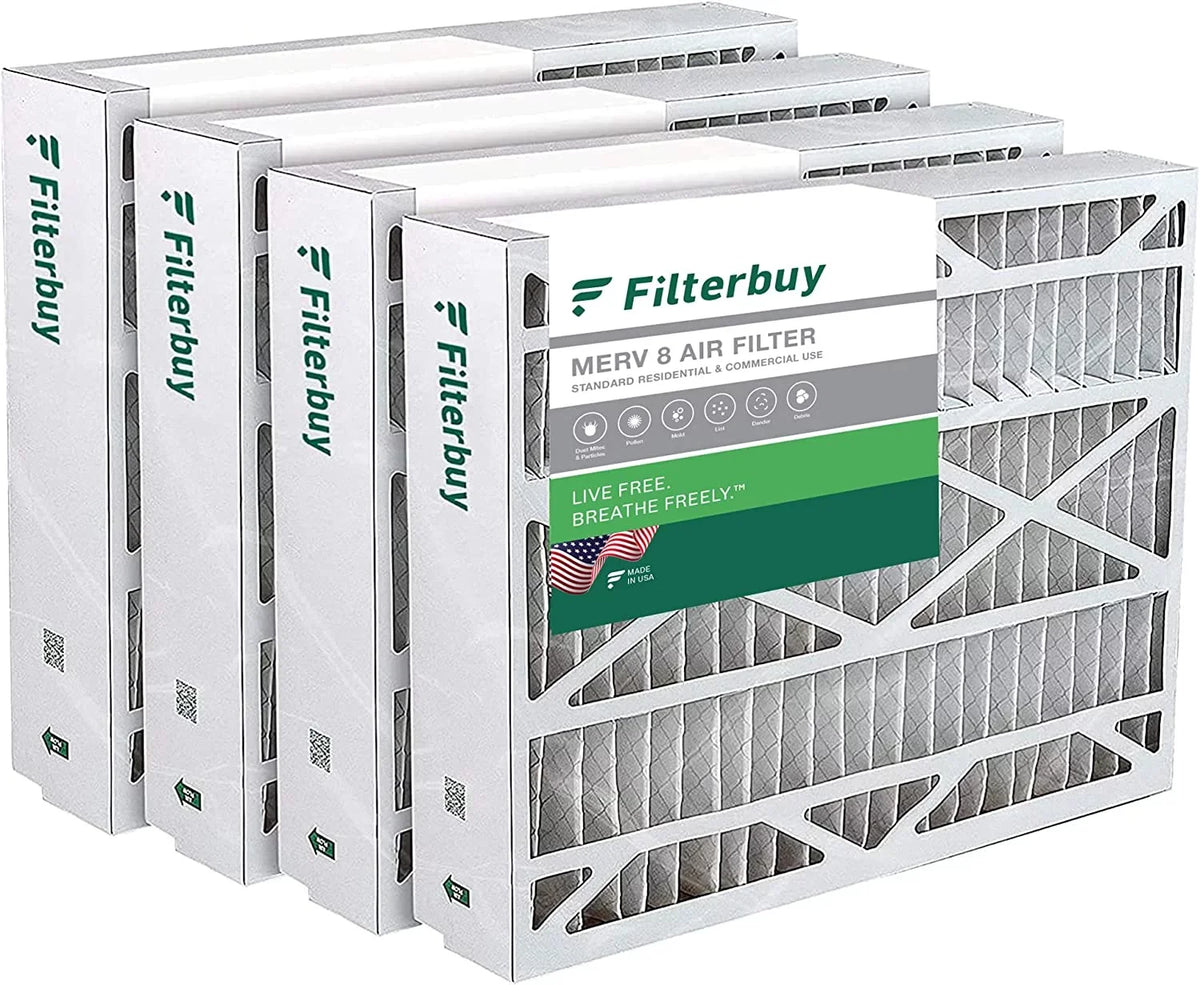 HVAC (4-Pack) Furnace Filters Space-Gard MERV Aprilaire Air Filterbuy 102/2120 8 AC for 20x25.25x3.5 Pleated