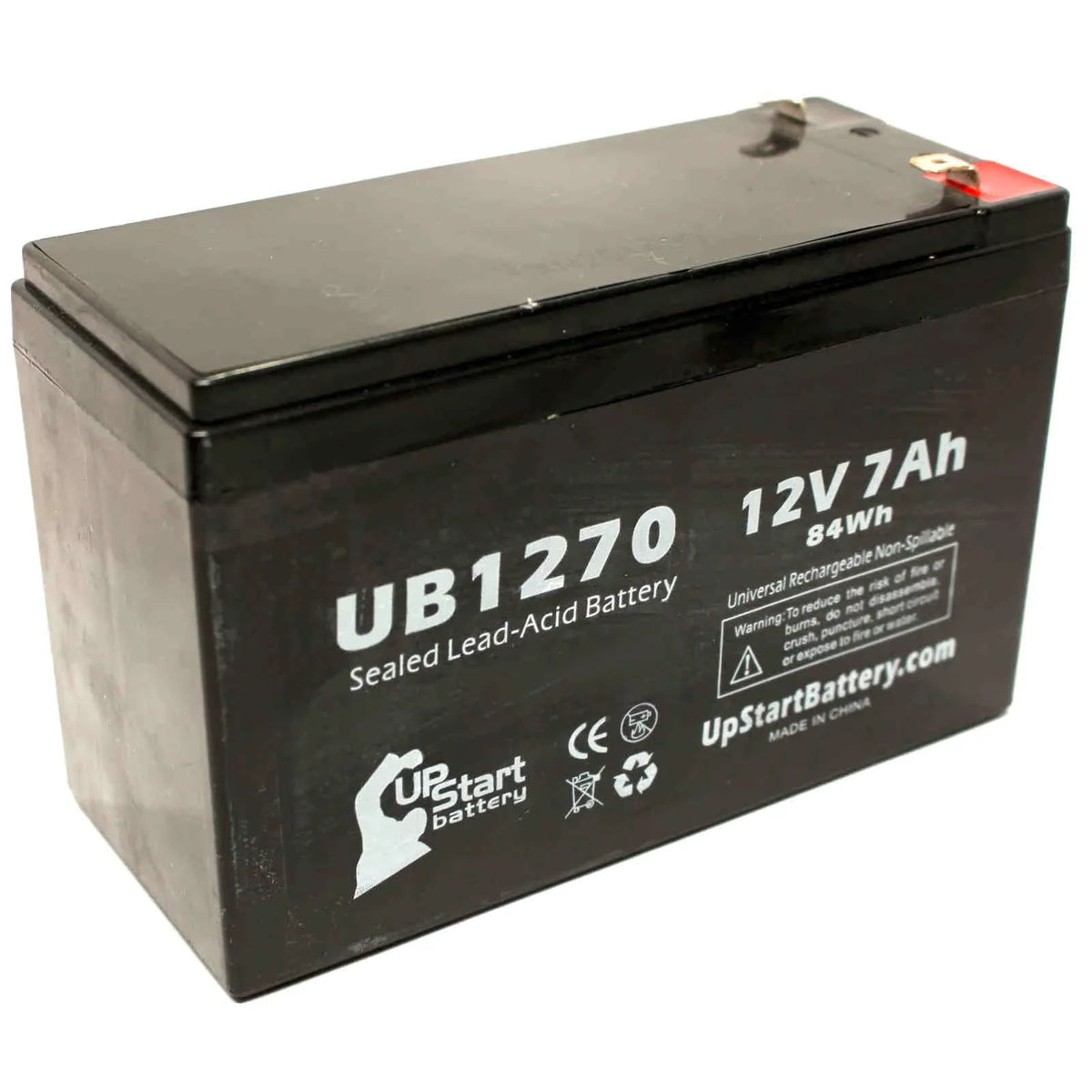 Terminal, Universal - 7Ah, Battery Compatible Sealed - 7000mAh, Adapters Terminal F1 SURT2000XLI F2 Battery Replacement Pack SLA) F1 (12V, Includes APC SMART-UPS 4 2x - to 2000 AGM, Acid Lead UB1270