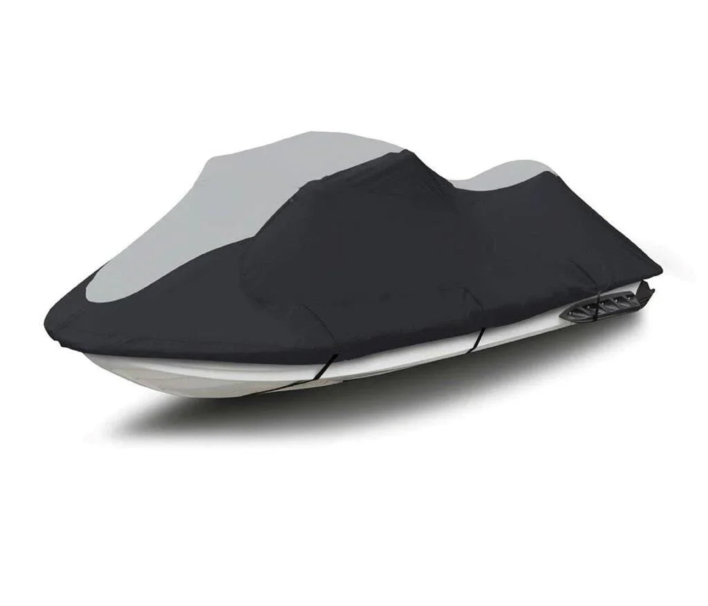 Black/Grey Kawasaki Ski PWC Trailerable JetSki Cover Compatible Jet for STX-15F 2003-2017 Cover HEAVY-DUTY SUPER