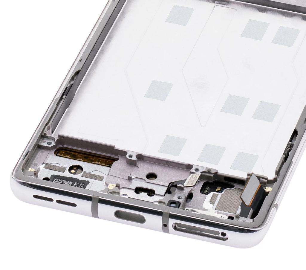 Assembly Replacement (Non-Verizon Compatible Frame Frame) OnePlus 5G OLED (Refurbished) 8 Silver) 5G UW (Polar For With /