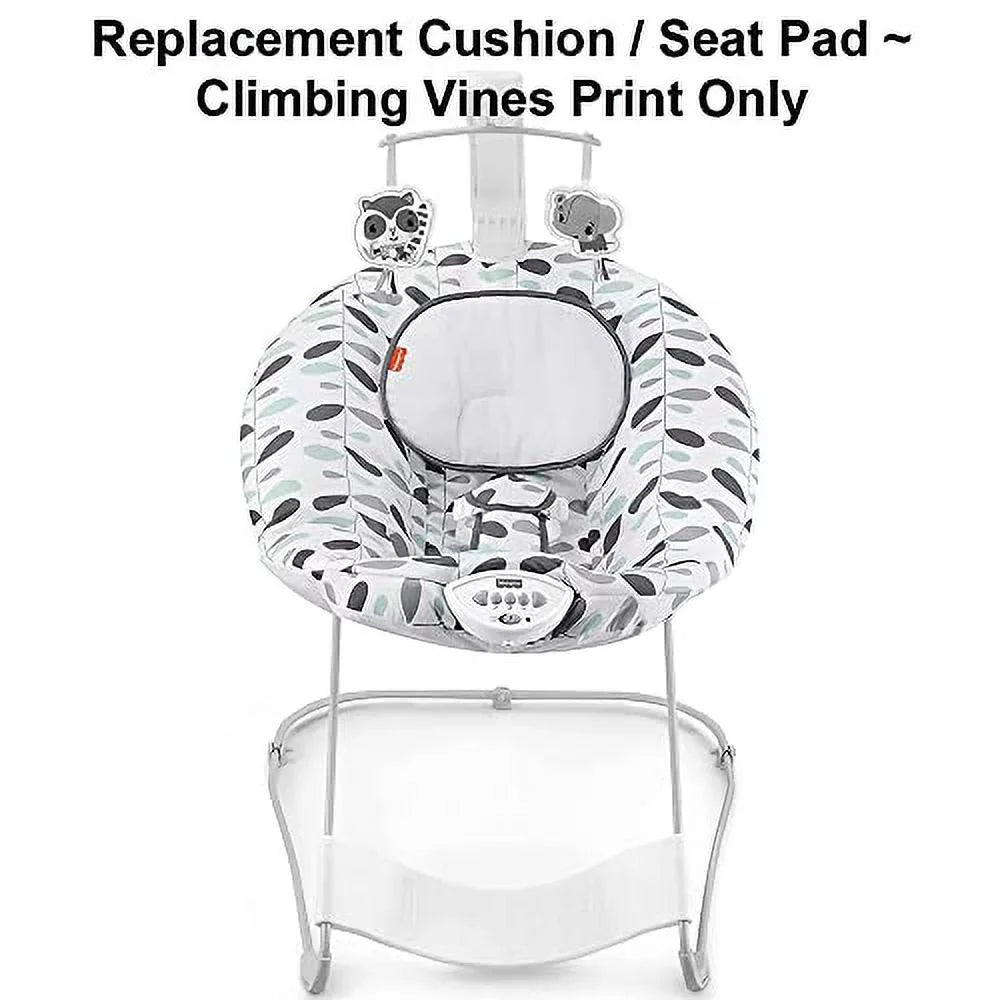 Print Pad ~ Soothe Part Baby Cushion/Seat ~ for & Bouncer Replacement See Replacement Climbing - Vines Deluxe GVG02 Fisher-Price