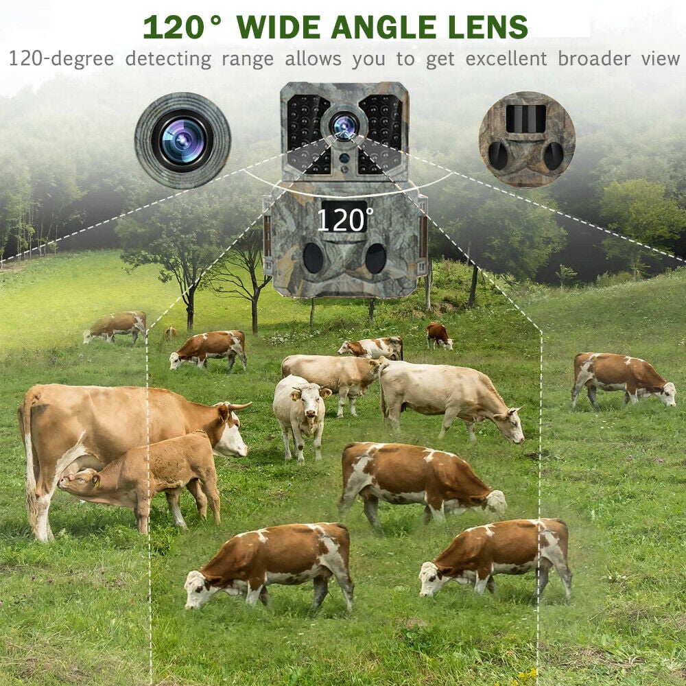 Night Trail Camera 32G Hunting Game Waterproof 1080P Camera Wildlife IClover 24MP Vision