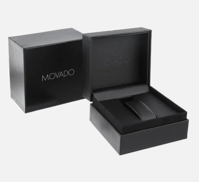 Made Watch 2600151 Mens S/Steel Blue Swiss Series Dial Movado Collection 800