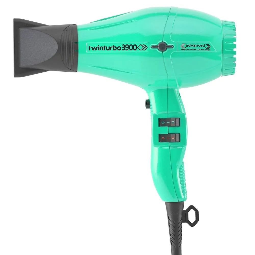 Advanced Eco Emerald Blue Hair Technology Hair Ceramic M & TwinTurbo Power - Items) Ionic 2 3900 Blow Designs Hot Light Turbo and Dryer (Bundle Black Attachment Friendly