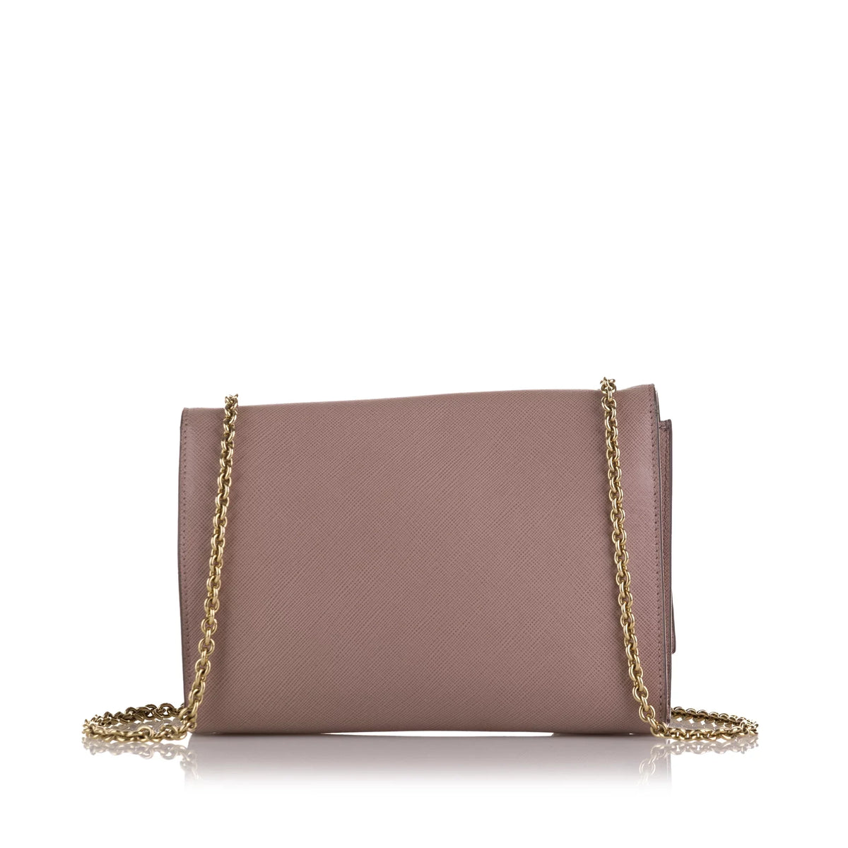 Pink Ferragamo Leather Pre-Owned Bag Crossbody Unisex Calf (Good) Ginny Crossbody Vara Small Authenticated