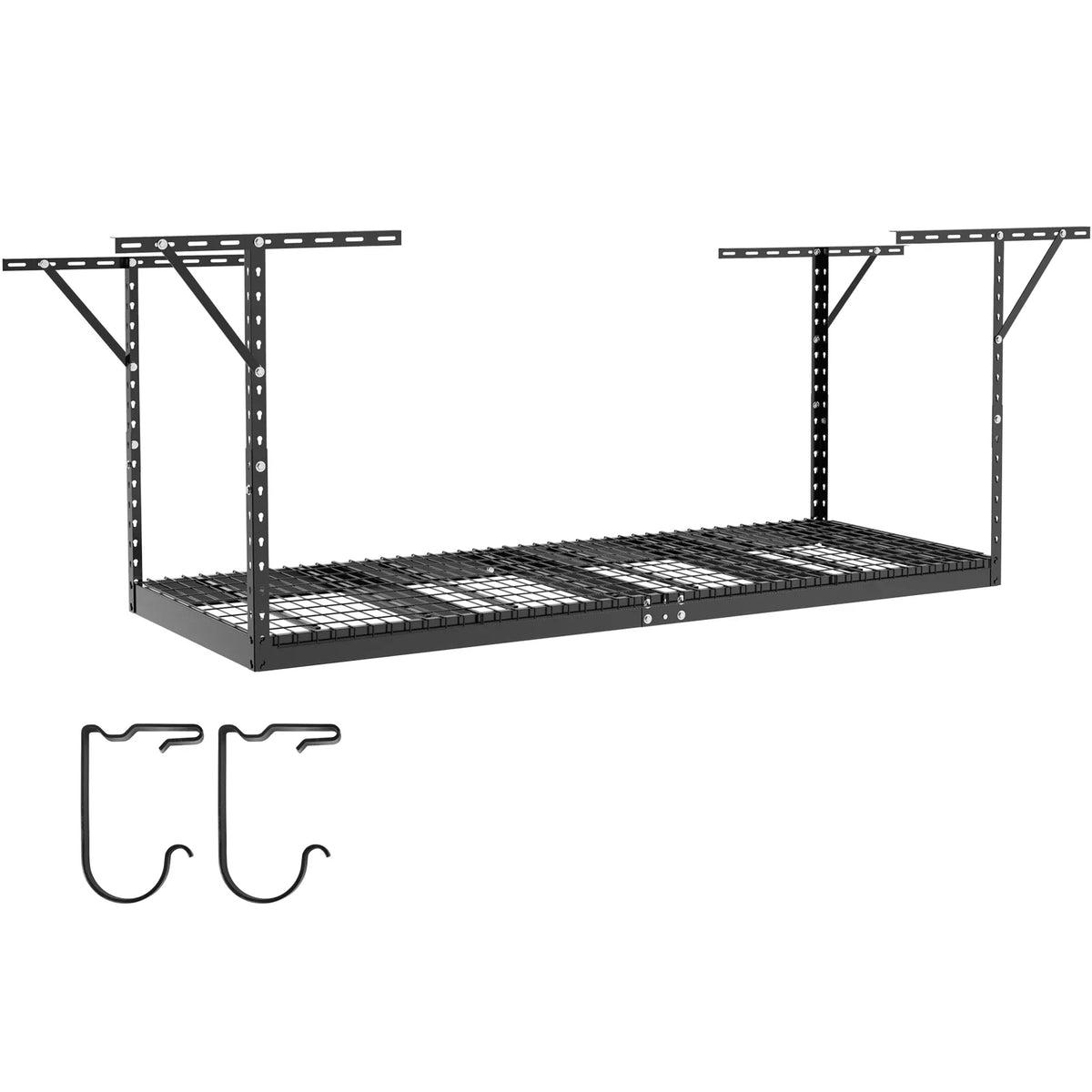 Storage Black Ceiling 600lbs Rack Rack 36x96in Garage Adjustable Overhead BENTISM