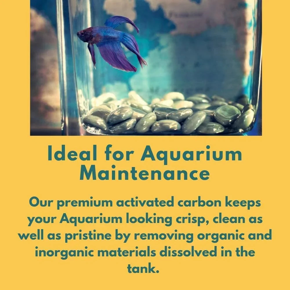 Prewashed Carbon Pure Aquarium Shell (Water Virgin Activated 12x40 Cleaning Charcoal) 55 Filtration, EnviroSupply - Resealable Coconut Ultra Pounds