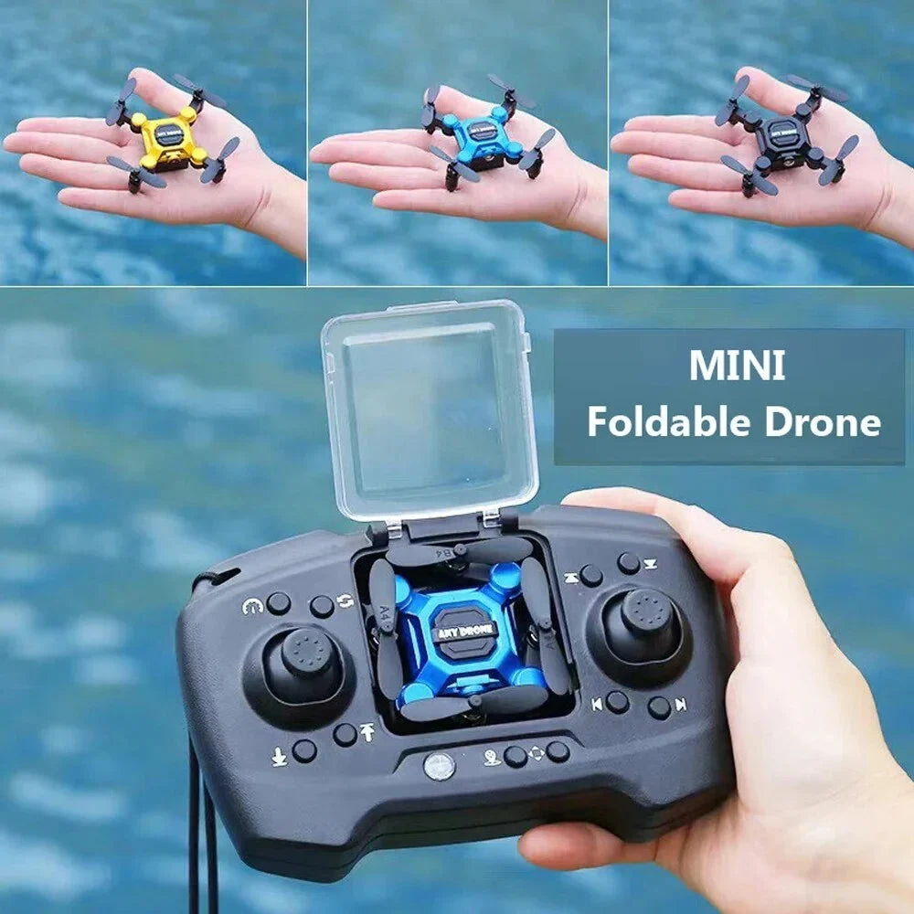 Beginners HD Drones RC RC Quadcopter 360° Hovering Gift for Land Toys One Foldable Aircraft for K04 Key Flip Kids, Mini Camera Suitable Headless Auto Drone
