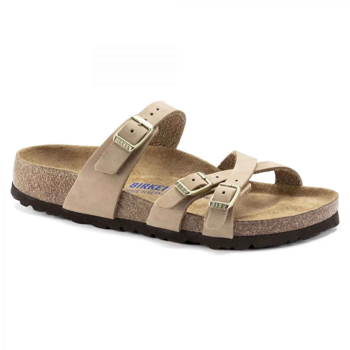 Narrow 1022973 Soft Women's Franca Nubuck Sandcastle SANDCSTLE - Footbed - Birkenstock