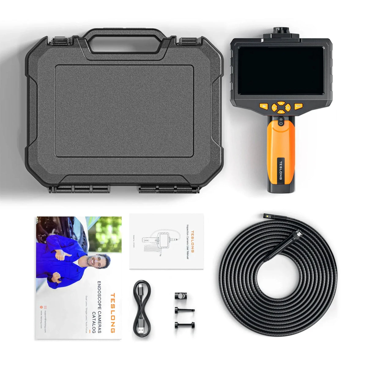 Household 5 & Lens Teslong Endoscope In Screen with Dual Inspection Camera